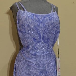 ALYCE square neckline strappy back size 14 in blue iris
